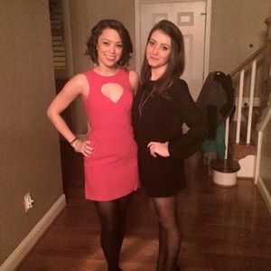 BCBGeneration Red Cutout Dress Size 2